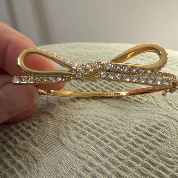 Kate Spade Gold Bow Bangle Bracelet - Picture 2 of 4